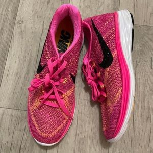 Nike running sneakers pink size 8